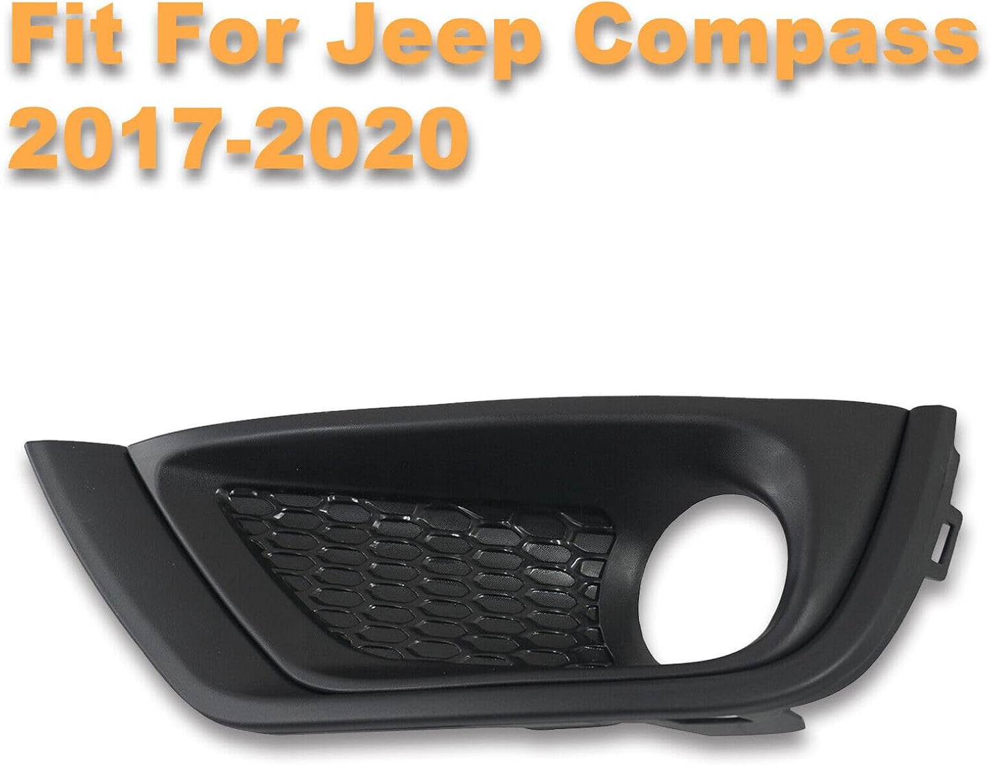 ya 3 8.24 baidi Left Front Bumper Fog Light Cover Bezel for Jeep Compass 2017-2020