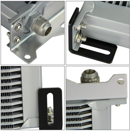 ya 12 10.8 baidi 13 Row AN8 Engine Oil Cooler +Relocation Filter Adapter Hose Kit w/Bracket SL