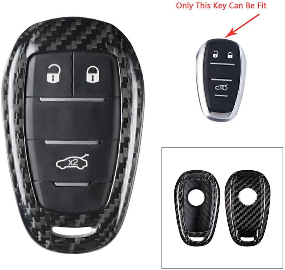 ya 5 8.24 baidi for Smart Remote Key Fob Shell Cover Case Carbon Fiber for Alfa Romeo Stelvio Car