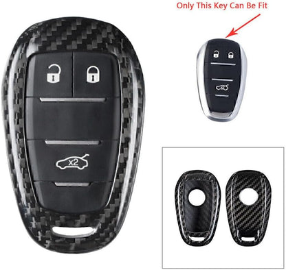 ya 5 8.24 baidi for Smart Remote Key Fob Shell Cover Case Carbon Fiber for Alfa Romeo Stelvio Car