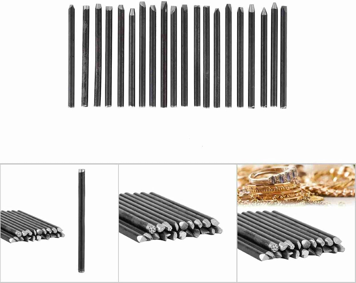 ya 26 10.21 baidi (20pcs) Anvil Chisel Equipment Kit For Jewelry Processing Making Carving Tools