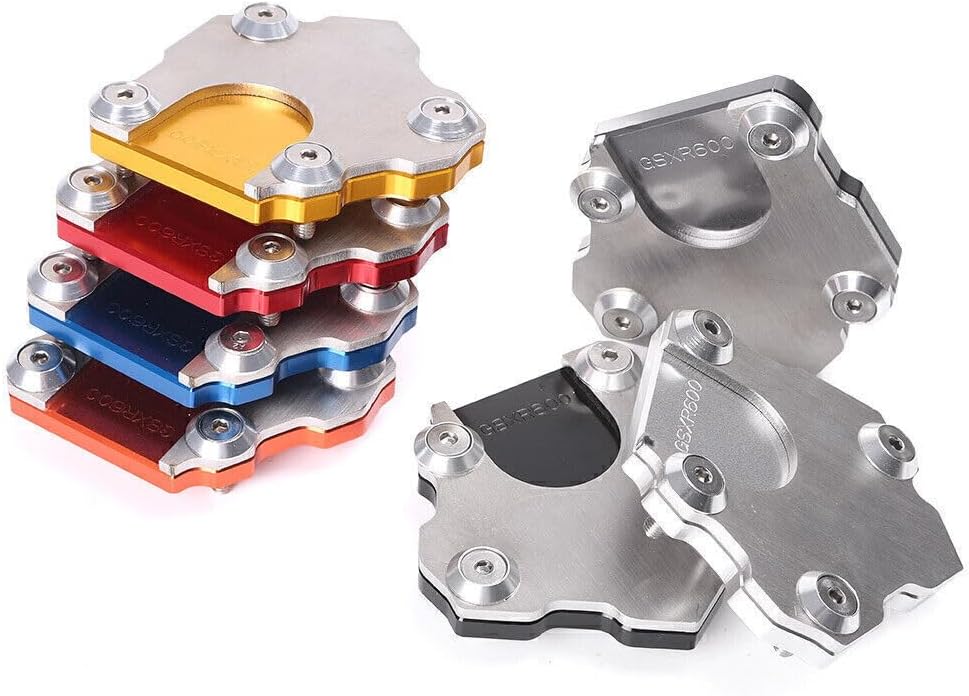 ya 5 8.24 baidi for Motorcycle CNC Motorcycle Side Stand Kickstand Plate Pad Universal