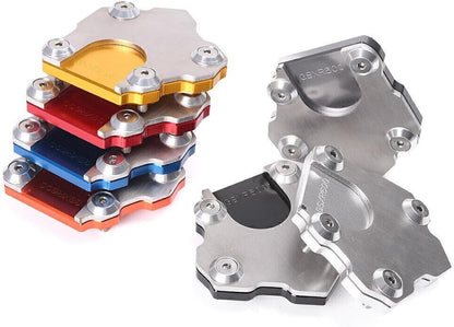 ya 5 8.24 baidi for Motorcycle CNC Motorcycle Side Stand Kickstand Plate Pad Universal
