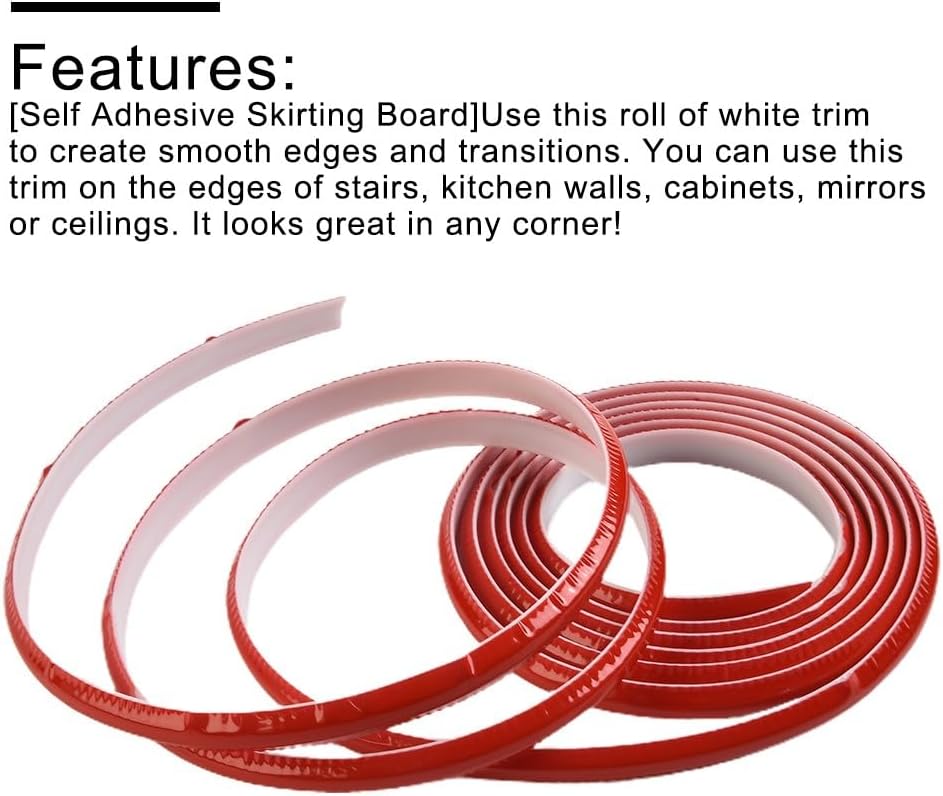 ya 14 9.20 baidi TPE Edging Strip Self-Adhesive Board Home Wall Corner Decoration Caulk Strip-2