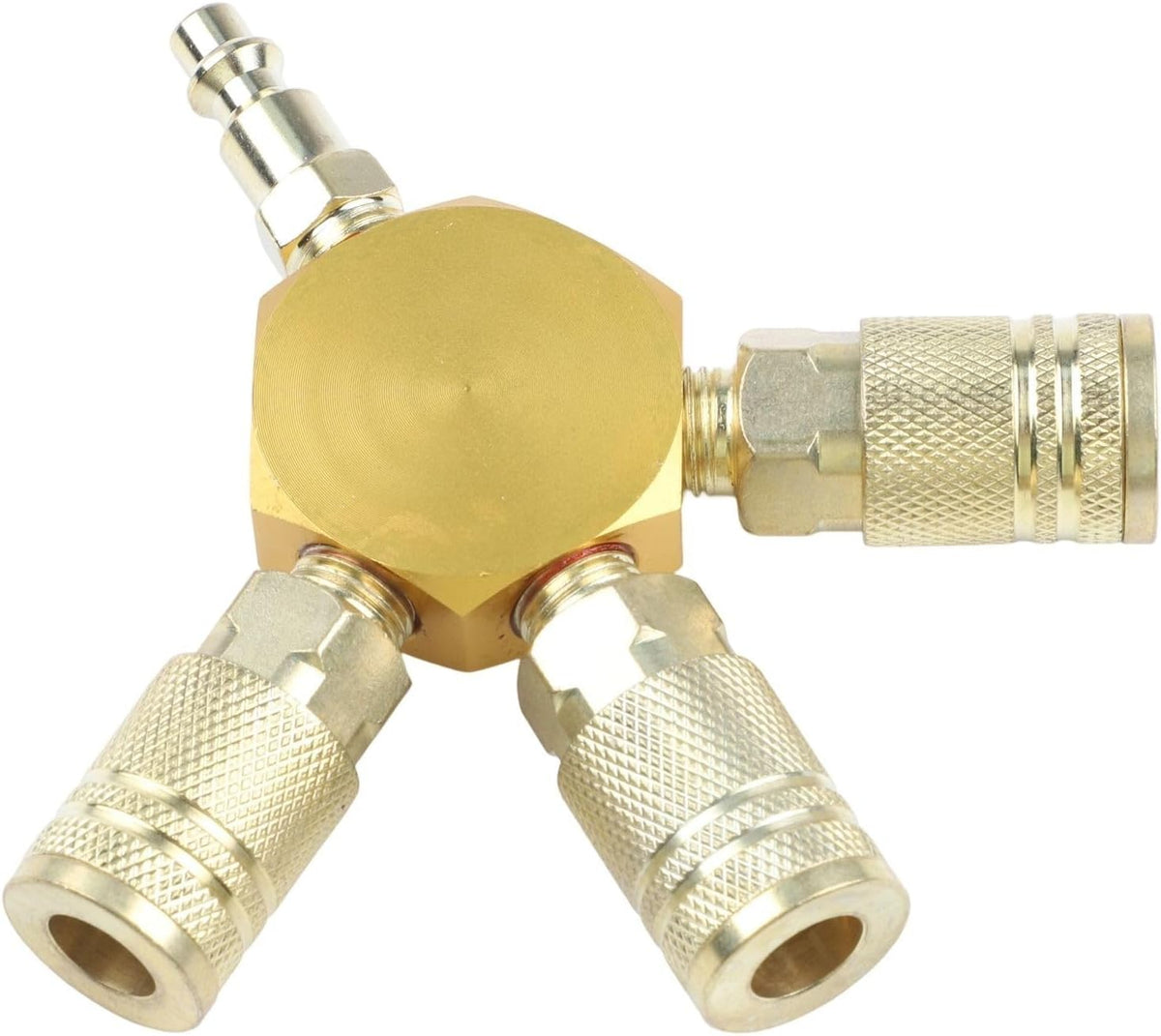 ya 14 9.20 baidi 3-WAY Quick Coupler 1/4 NPT Connector Air Hose Pneumatic Tools America Style-1