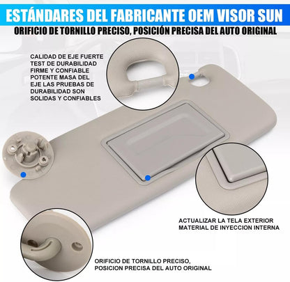 ya 11 9.14 baidi2X LH+RH Gray Inside Sun Visor P95327509 P95327507 for Chevrolet Sonic 2012-2016