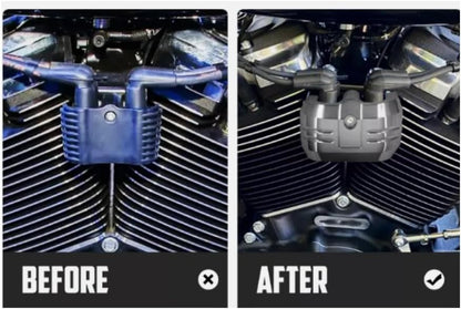 ya 5 8.24 baidi Chrome CNC coil protective cover suitable for Harley Softail Breakout Street Fat Bob 2018-2024