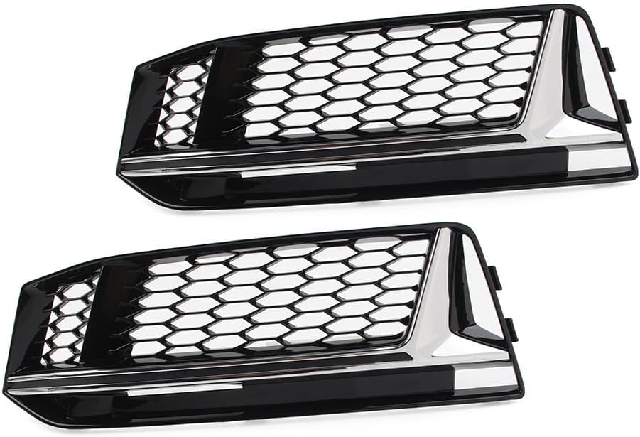 ya 9 10.24 Front Bumper Fog Light Grille Cover Honeycomb for Audi A4 B9 S-Line S4 16-18 cl