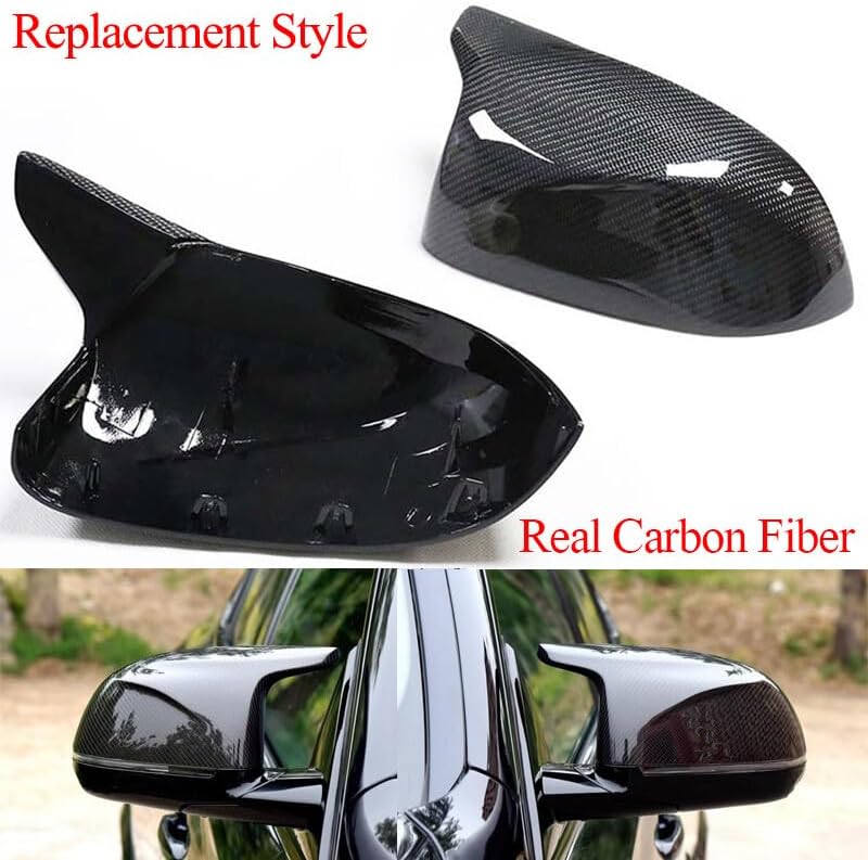ya 11 9.14 baidiCarbonFiber Side Mirror Cover for BMW X3 F25 F26 X5 F15 X6 F16 14-19 Replacement