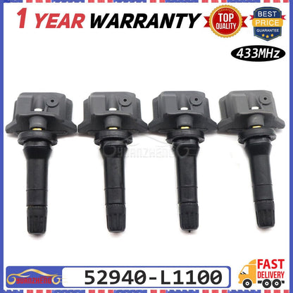 ya 4 8.8 4-Pack Tire Pressure Monitoring Sensor 52940-L1100 for Hyundai Sonata for Kia K5 Seltos