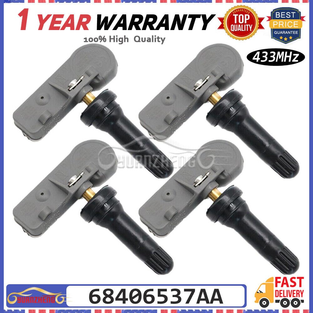 ya 4 8.8 4pcs TPMS tire Pressure Sensor for Jeep for Chrysler for Dodge for Ram 68406537AA 68241067AA