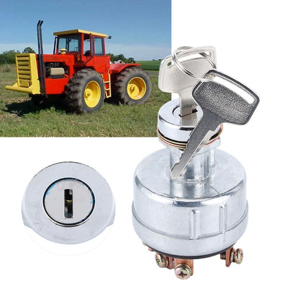 ya 5 8.10 Hot Ignition Switch with 6 Terminal Wire Digger Tractor Mower 2 Keys Part for