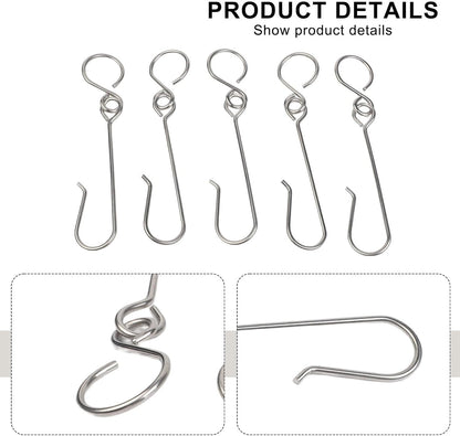 ya 28 10.13 baidi Stainless Steel Hook Set for MAPP Propane Bottles 5PCS Lightweight Clips