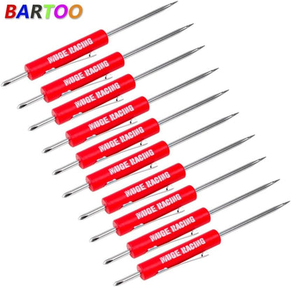 ya 28 10.13 baidi 10x Red Mini Pocket Screwdriver Flat Tip Magnet Clip