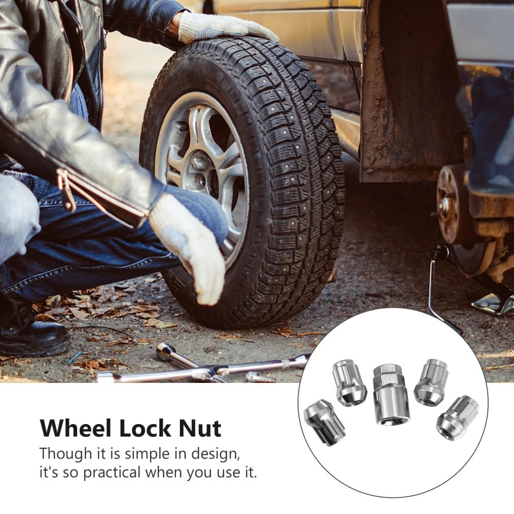 ya 13 9.15 baidi 4 Pcs Lug Nut Set Car Wheel Hub Anti-Theft Bride Lock Locks for Cars Nuts