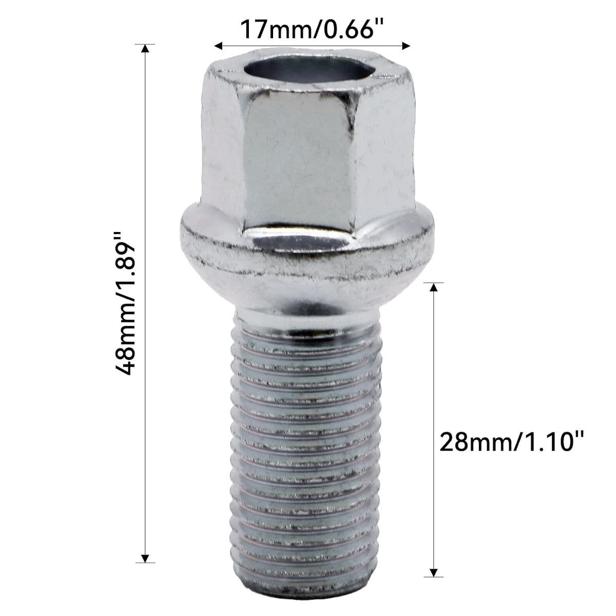 ya 10 9.16 baidi 4pcs Car Wheel Bolts Parts for VW for VW Beetle for Jetta for Golf for Audi A4 A5 A6 A8