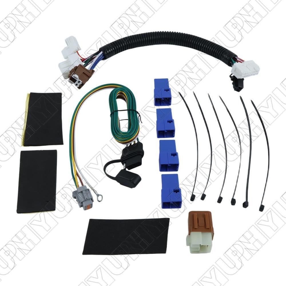 ya 23 10.7 baidi 4 Way Flat Trailer Wiring Harness Kit CX01088 for Nissan Pathfinder 2013-2020