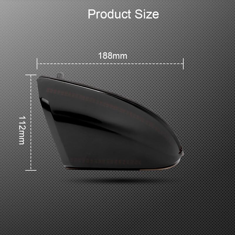 ya 11 9.14 baidiLED Side Mirror Flowing Turn Signal Light Puddle Lamp for Dodge for Ram 1500-3500