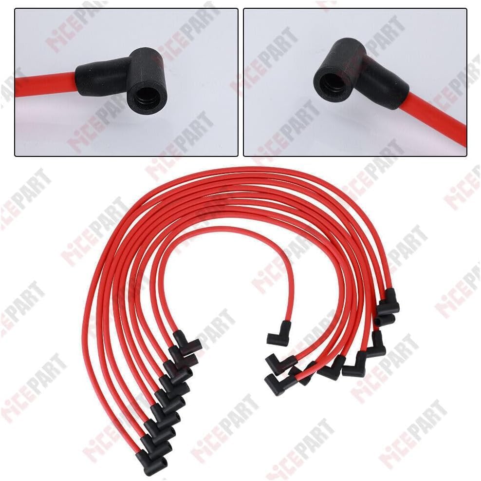 ya 28 10.13 zhengce Electronic Ignition HEI Spark Plug Wire Kit compatible for Chevy SBC BBC 4