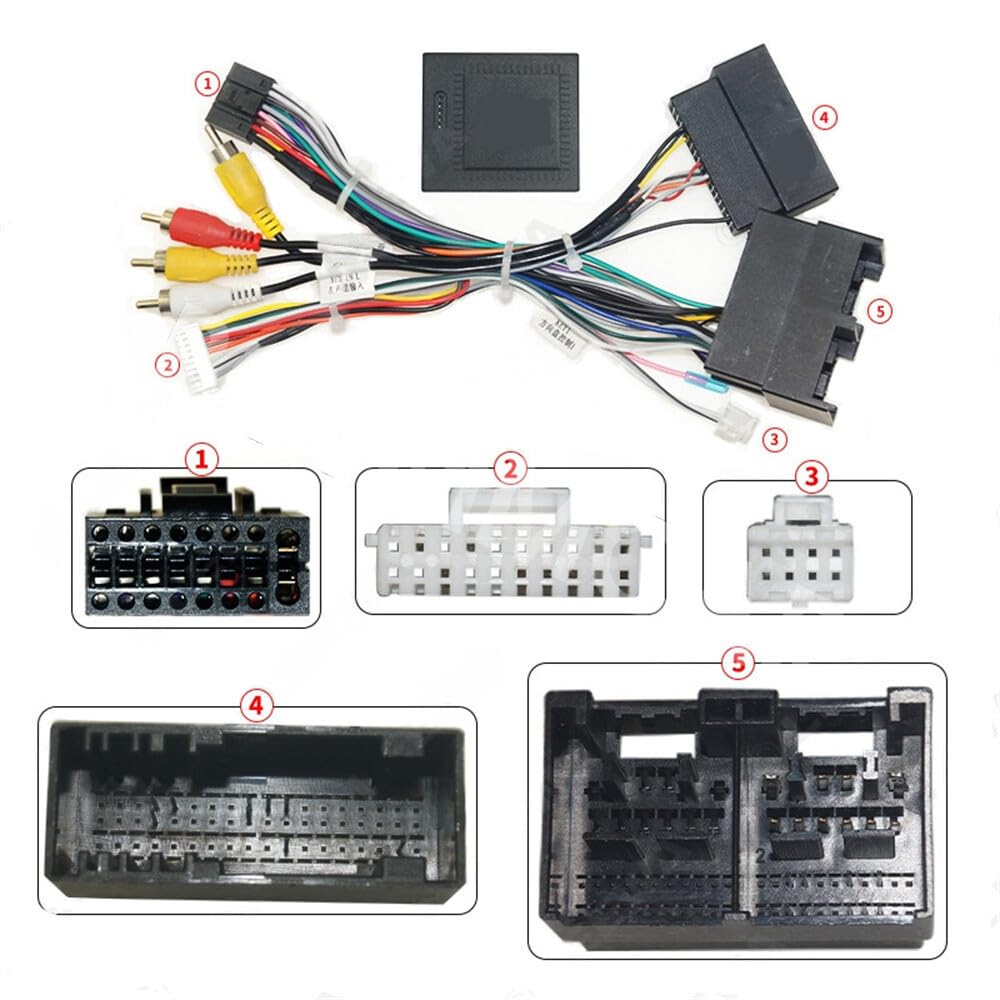 ya 6 8.24 baidi Car Stereo Radio Wiring Harness with Canbus Box Fit for Ford Focus Escape 2020
