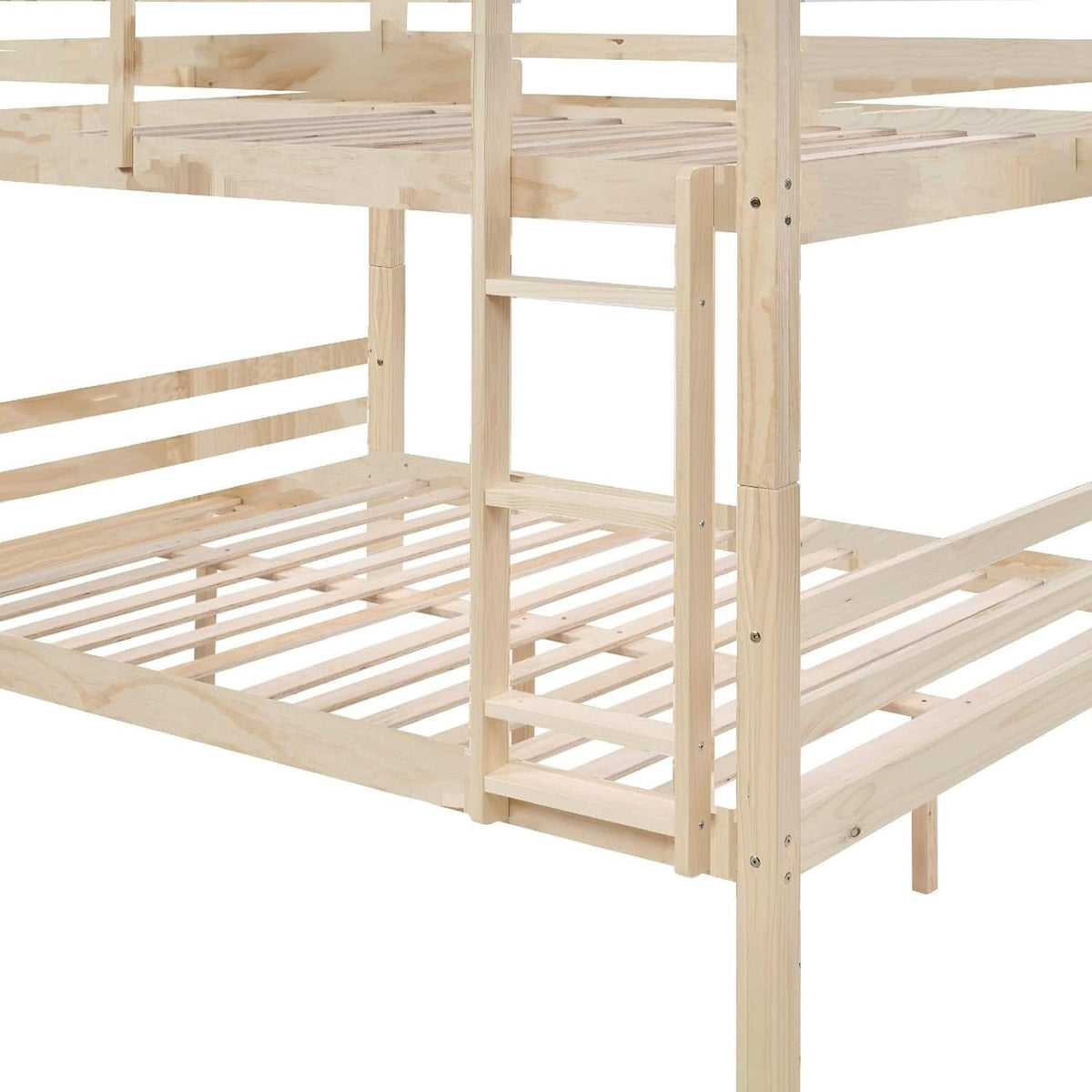 ya 28 10.13 baidi Wooden Bunk Bed Guardrail Ladder for Children Safe Reliable