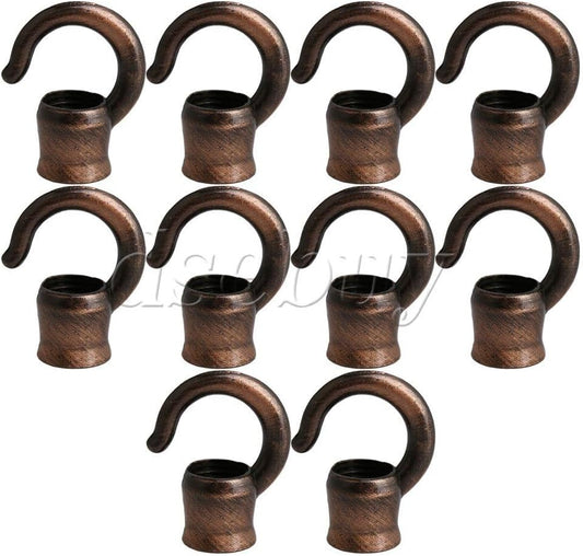 ya 26 10.21 baidi 20 x Bronze M10 Thread Ceiling Hook Holder Lamp Base Light DIY Accessory