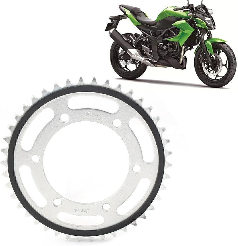 ya 5 8.24 baidi Fit for Kawasaki Z250 2015 16/ Z300 13-17 Motor Engine Chain Drive Rear Sprocket 42T