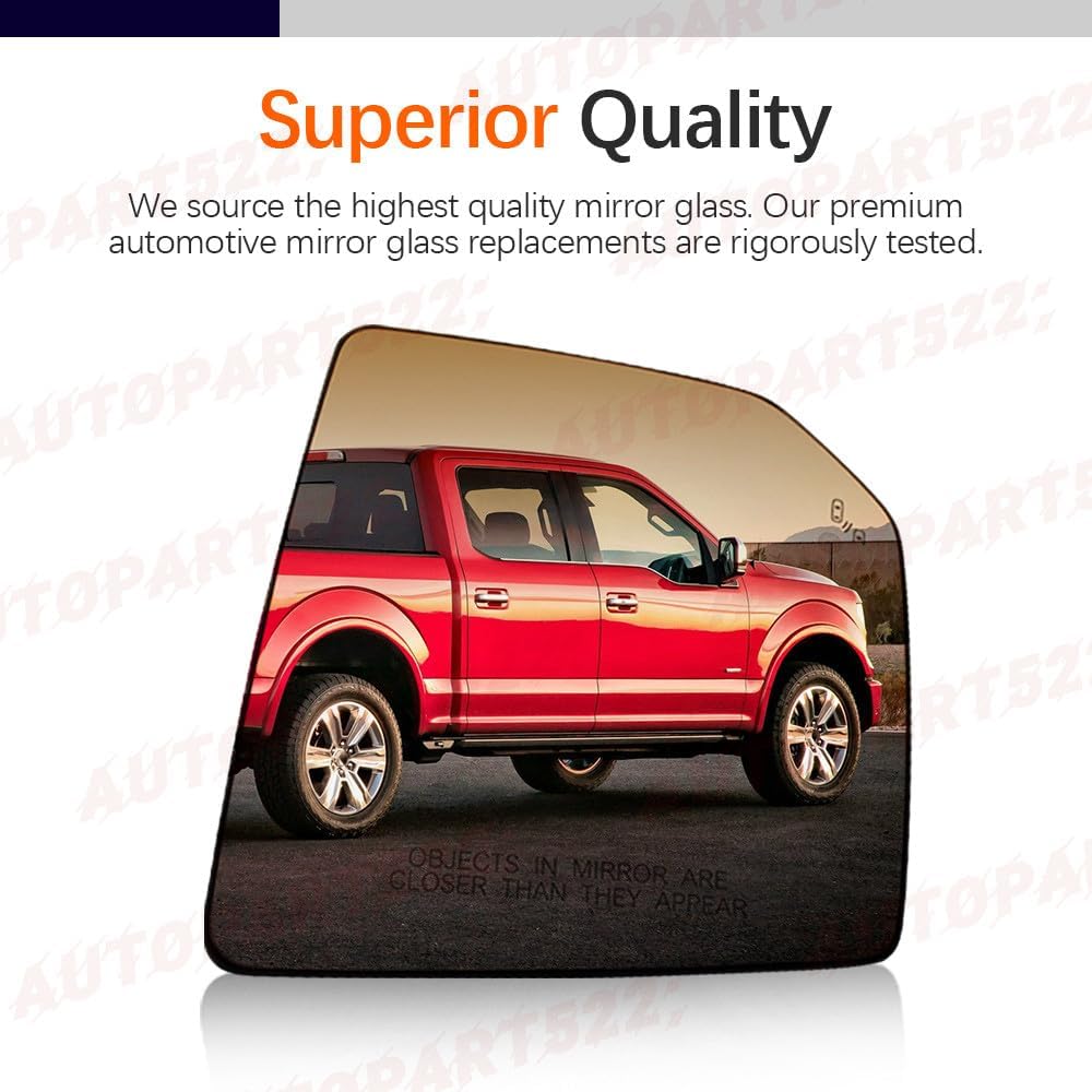 ya 2 8.24 baidi Right Side Mirror Glass Heated W/Blind Spot for Ford F-150 F150 2015-2020