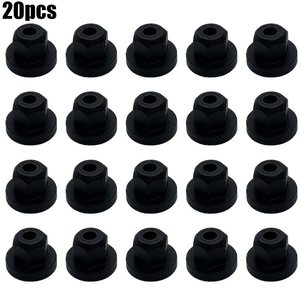 ya 13 9.15 baidi 20pcs Plastic Nut with Ring for for BMW E36 E39 E46 E60 E61 E65 E90 E91 X3 New