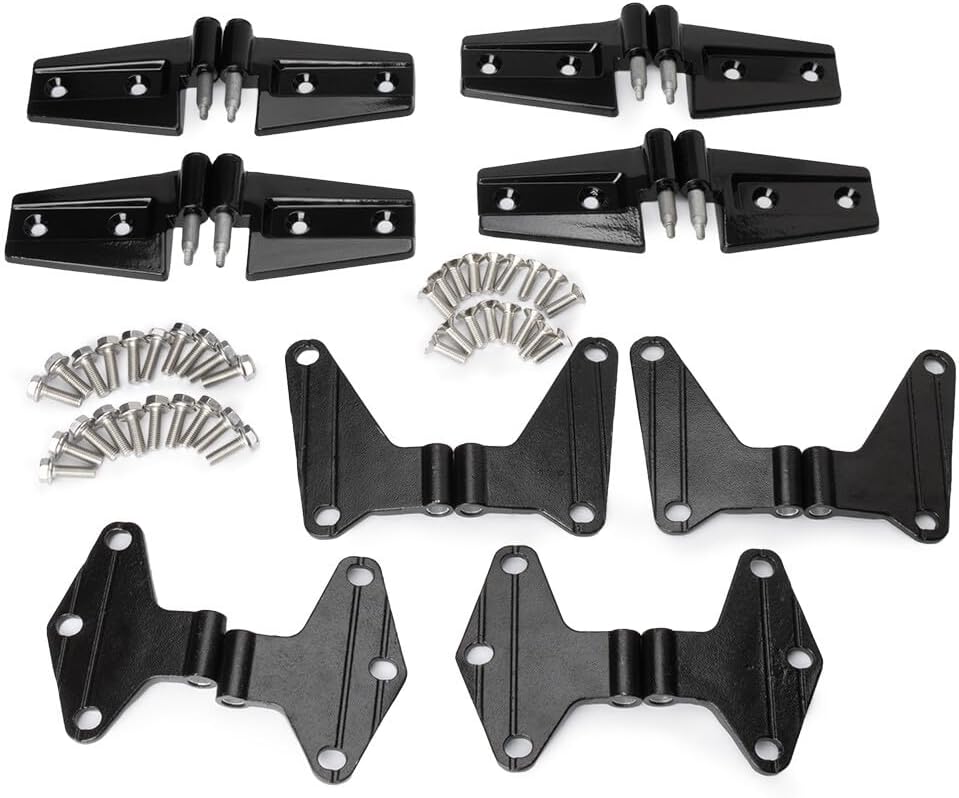 ya 11 9.14 baidi16X Body Door Hinge Replacement Set Powder Coat for Jeep for Wrangler JK 2007-2018