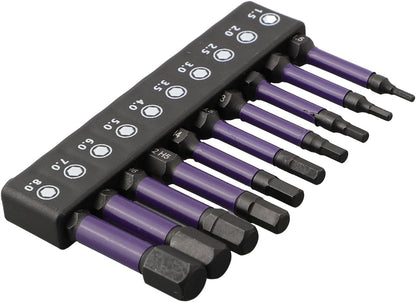 ya 26 10.21 baidi Reliable Magnetic Screwdriver Bit Set 10 Pc H1 5H6 Suitable for Impact Drilling