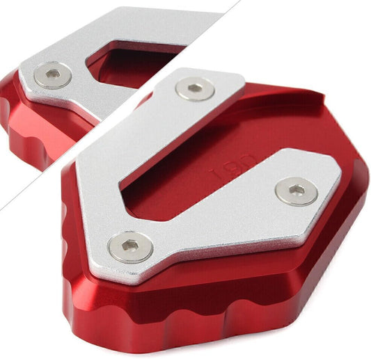 ya 4 8.8.2 Red Kickstand Side Stand Plate Extension Pad for Yamaha MT-07 14-18 XSR700 2016