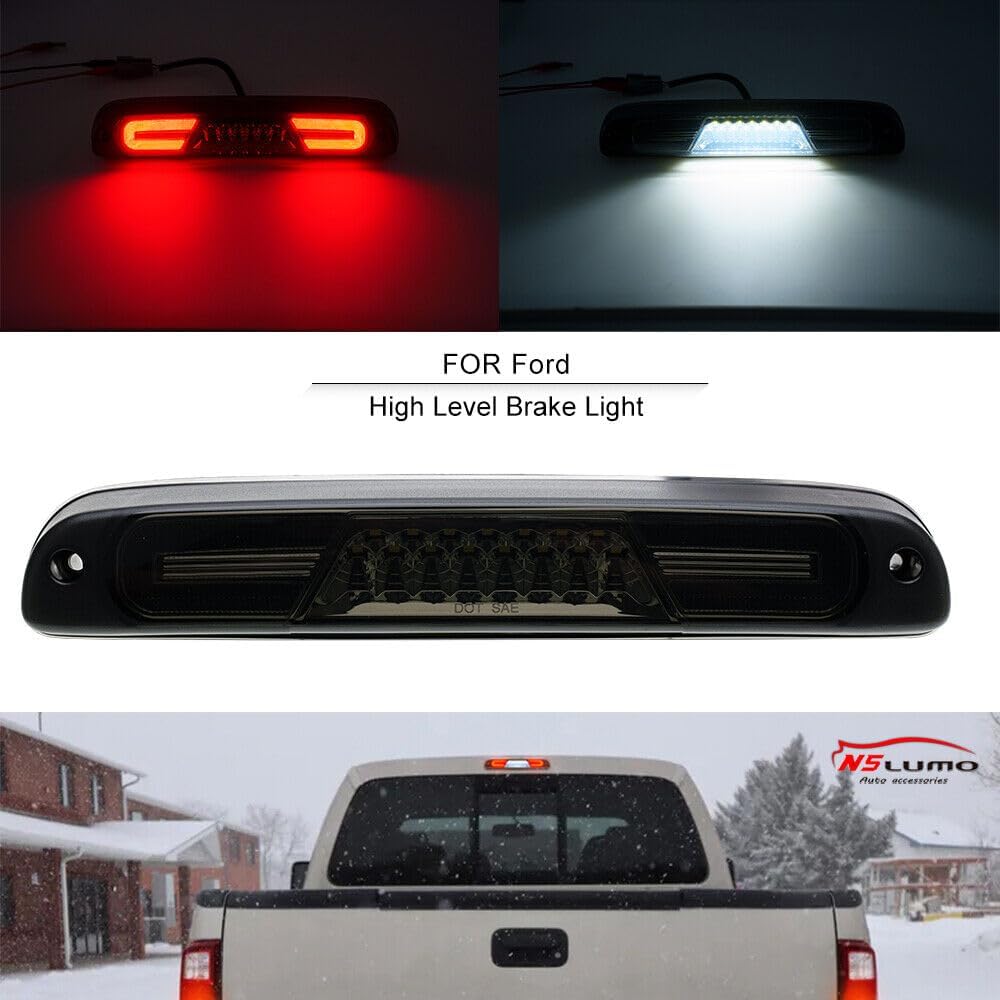 ya 7 8.24 baidi For 1999-16 for Ford F-250/350/450/550 Super Duty LED Third Brake Light Cargo Smoke 