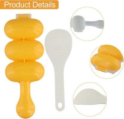 ya 14 9.20 baidi Convenient Rice Ball Shaper Set with for Mini Rice Paddle for Lunch Boxes-1