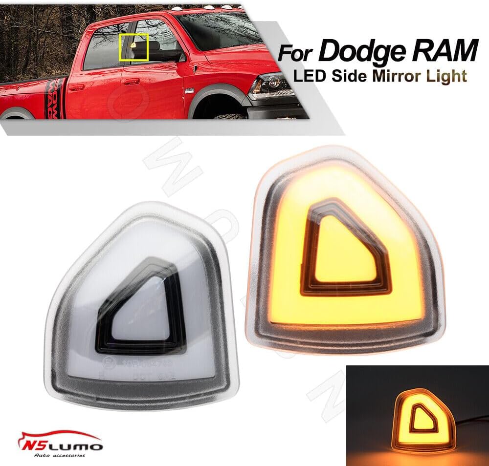 ya 7 8.24 baidi LED Side Mirror Turn Signal Light for Dodge for Ram 1500 2500 3500 4500 5500 Classic 