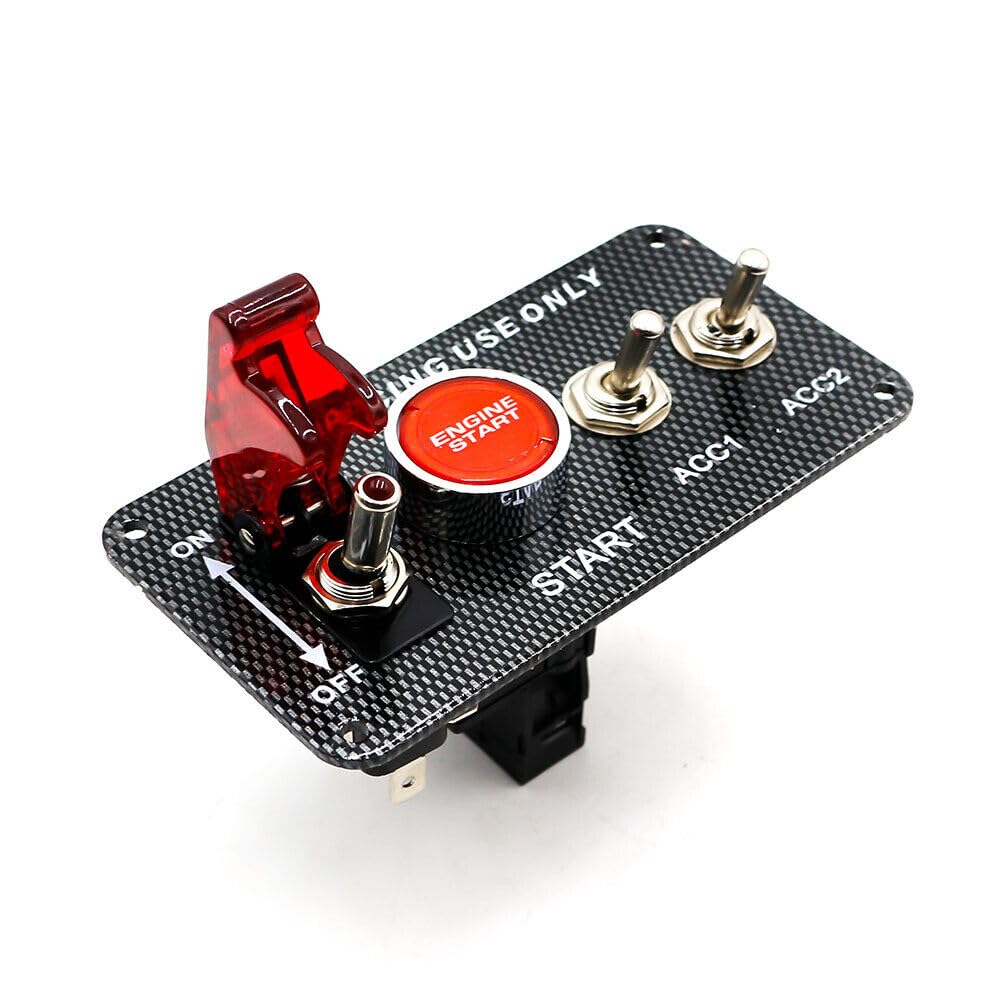 ya 3 8.24 baidi 12V 4 in 1 Ignition Switch Panel Car Engine Start Push ButtonToggle Switch Panel