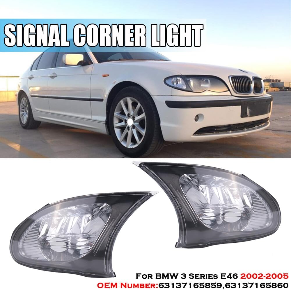 ya 6 8.24 baidi For 2002-2005 for BMW 3-Series E46 4 Door Pair Corner Lights Brake Turn signal Lamps