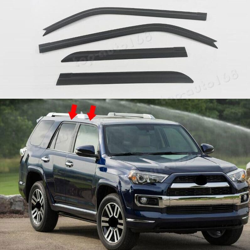 ya 6 8.24 baidi for Toyota for 4Runner 2010-23 Black Window Wind Visors Rain Guard Vent Deflector 4X