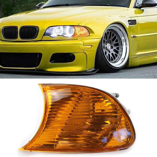ya 4 8.10 Front Left Turn Signal Light With Yellow Lens for BMW E46 3-Series 2DR 2000-2001
