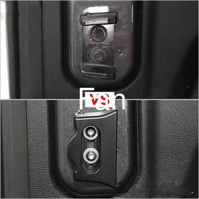 ya 5 8.10 Black Aluminum Alloy Rear Tailgate Stopper Limiter for Jeep for Wrangler JK 07-17 -f