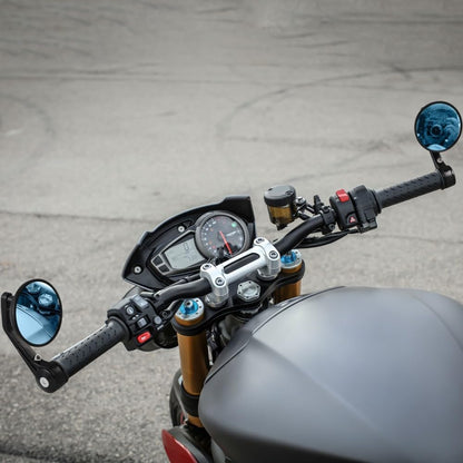 ya 2 8.15 Round Hand Grating Mirror Baby Universal Motorcycle Mirrors Rear View