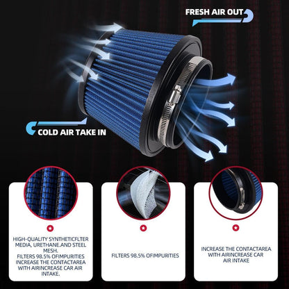 ya 13 9.15 baidi Replacement Cold Air Intake Filter Kit For 92-00 for Civic 94-01 Integra EG EK DC