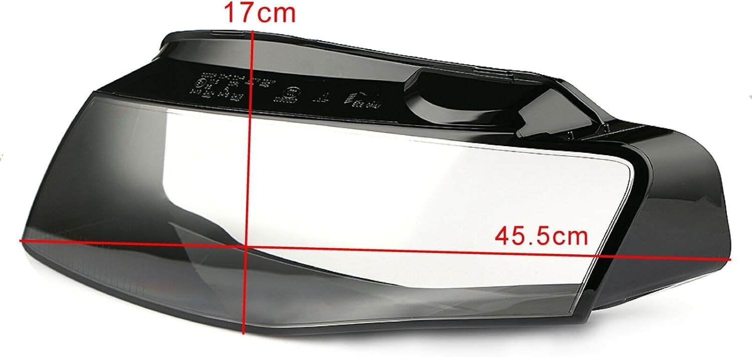 ya 4 8.10 Pair Left&Right Headlight Lens Cover Clear Headlamp shell for Audi A4 2009-2012