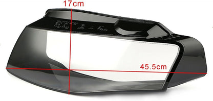 ya 7 8.24 baidi Pair Left&Right Headlight Lens Cover Clear Headlamp shell for Audi A4 2009-2012