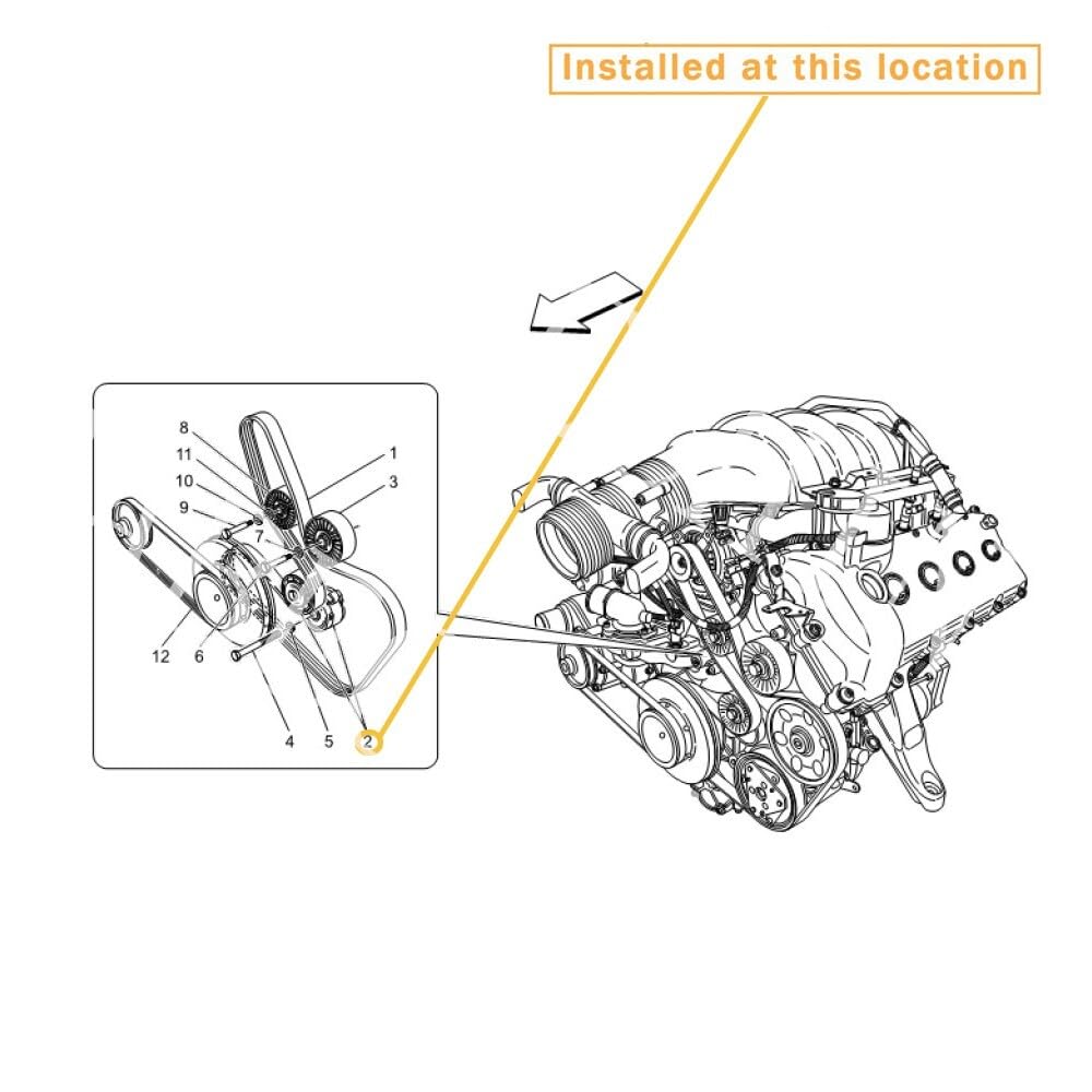 ya 10 9.16 baidi Suitable for for Maserati Quattroporte Belt Tensioner OE 000224178 224178