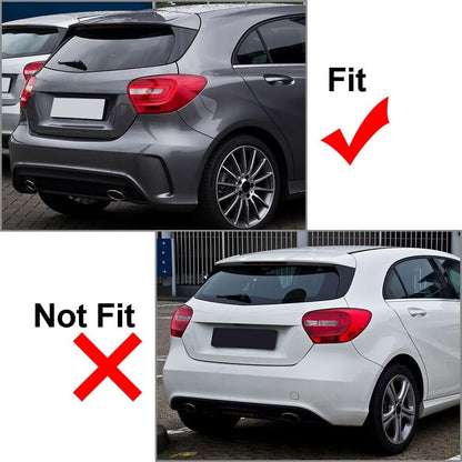 ya 2 8.15 Blk Rear Bumper Side Splitter Spoiler Canards Fender for for benz W176 A45 13-18