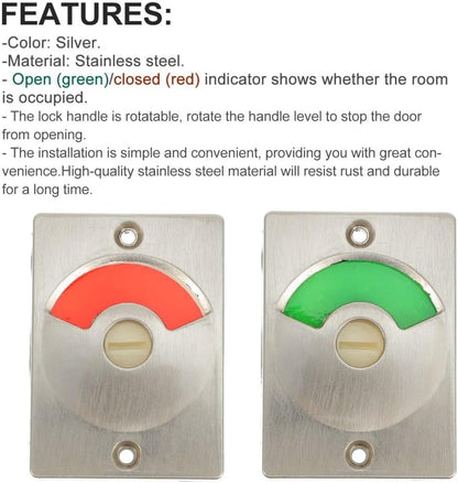 ya 26 10.21 baidi Bathroom Indicator Lock Public Restroom Door Toilet Occupied Vacant