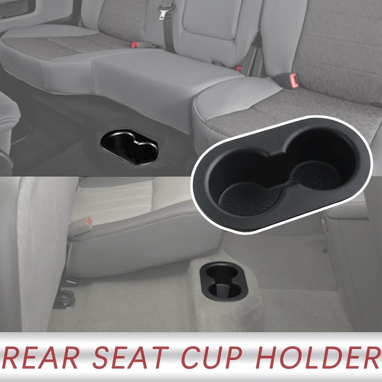 ya 6 8.24 baidi 5HD65DX9AC for 2005-2011 for Dodge Dakota for Ram Black Rear for SEAT Cup Holder Accessory