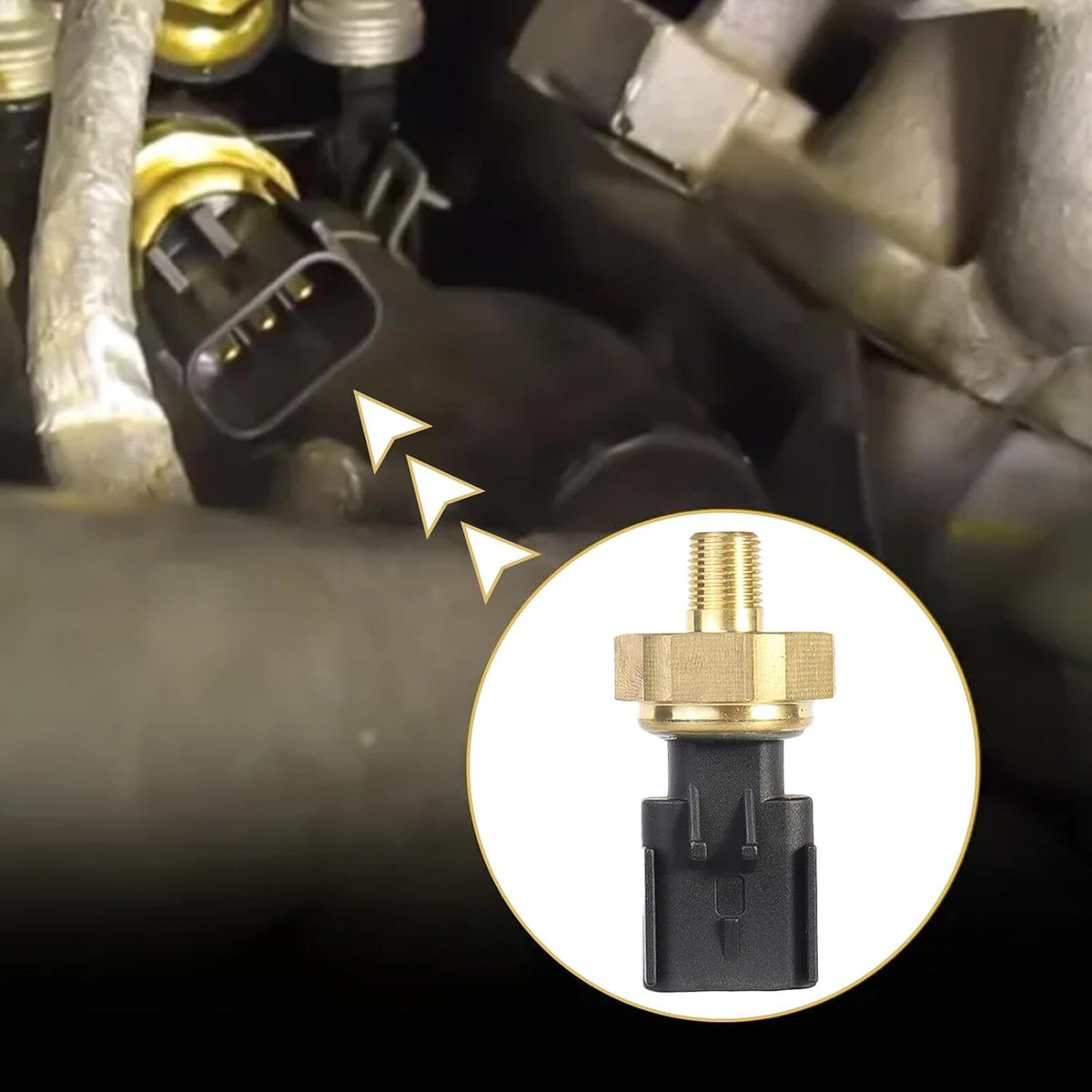 ya 9 10.24 Engine Oil Pressure Switch Sensor Compatible with for Chrysler 300 Aspen for Pacifica