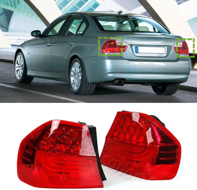 ya 4 8.10 One pair of rear tail light stop LED lights for BMW 3 series E90 2008 2009-2011